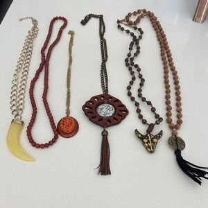 Bohemian Multi-Color Necklace Set